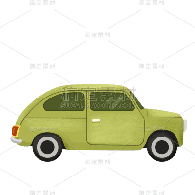 手绘-交通工具-汽车