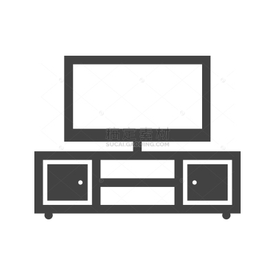 Television set with cabin