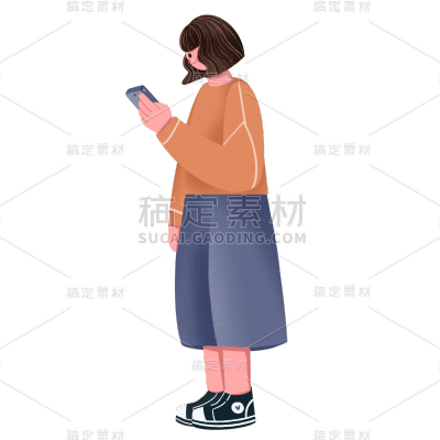 扁平风职业形象人物插画