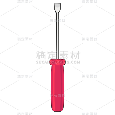 手绘-维修工具家居元素-螺丝刀1