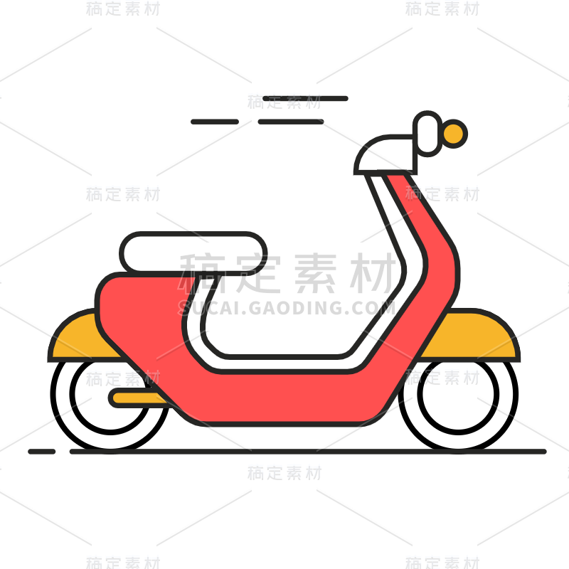 ICON-简约卡通交通工具9