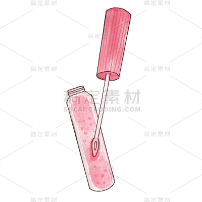 手绘-美容护肤化妆品贴纸