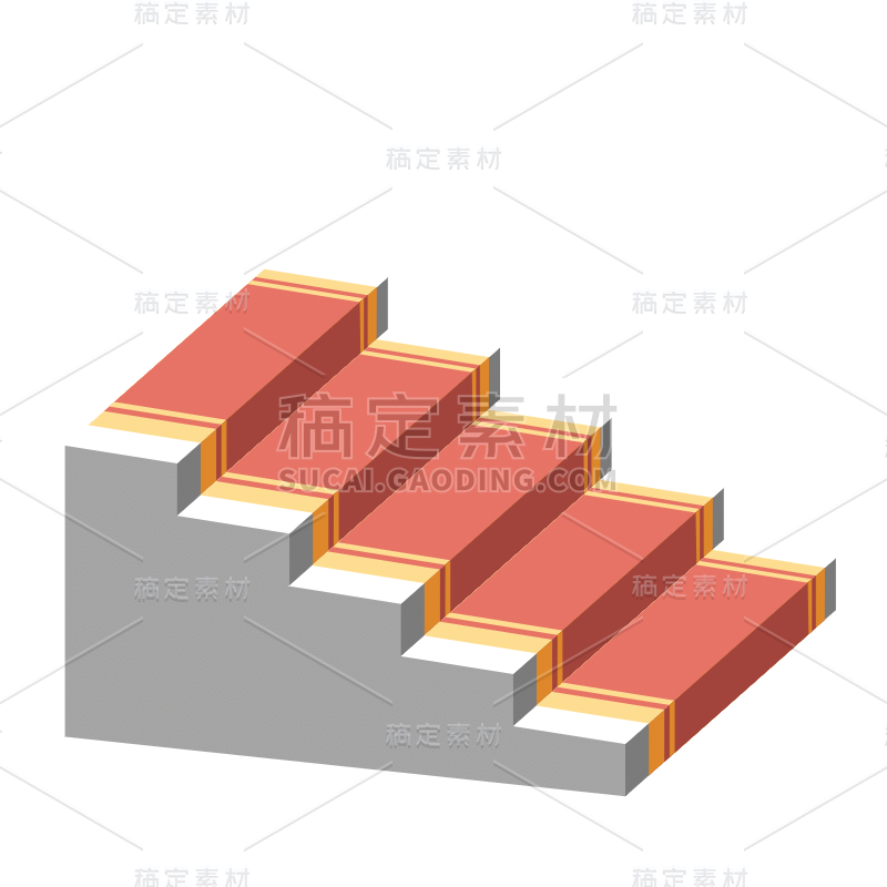 扁平-几何楼梯基础装饰元素2