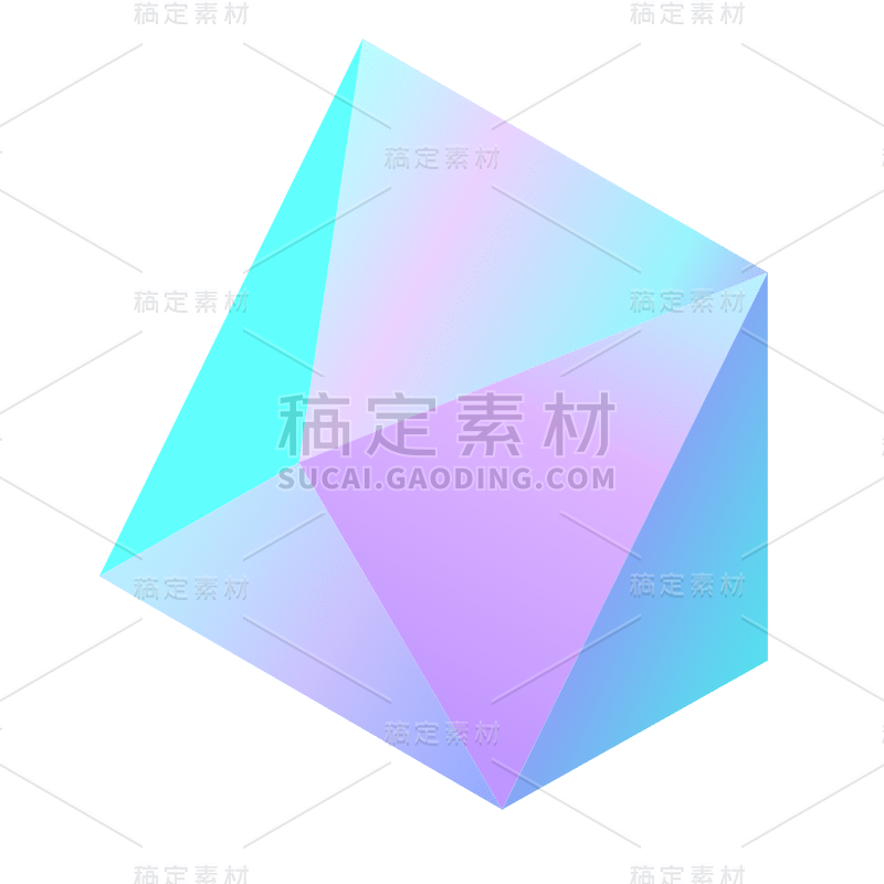 3D-渐变立体几何贴纸SVG-4