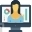Office, Employee, Woman, Desktop, Computer, Graph, Performance, Statics