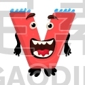 Letter V Monster