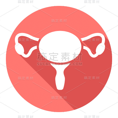 ICON-矢量人体医疗icon-子宫