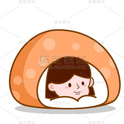 卡通-立冬节气氛围专题贴纸-女生3