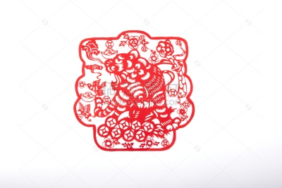 春节系列写实风剪纸窗花