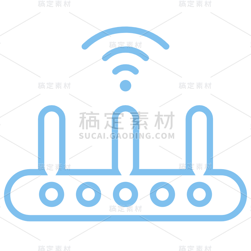 扁平互联网科技icon-WIFI