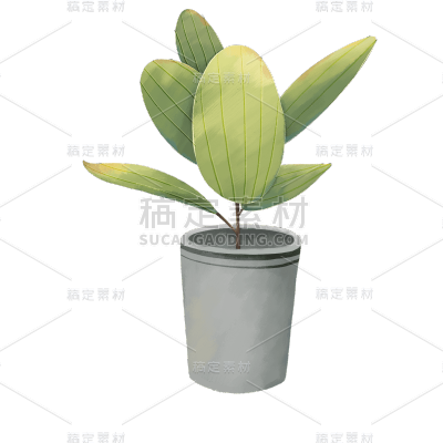 植物插画元素主题素材