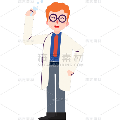 SVG-西方职业人物贴纸-医生