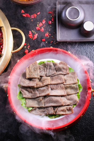美食系列实景火锅食材毛肚