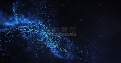 抽象粒子背景(深蓝)-循环