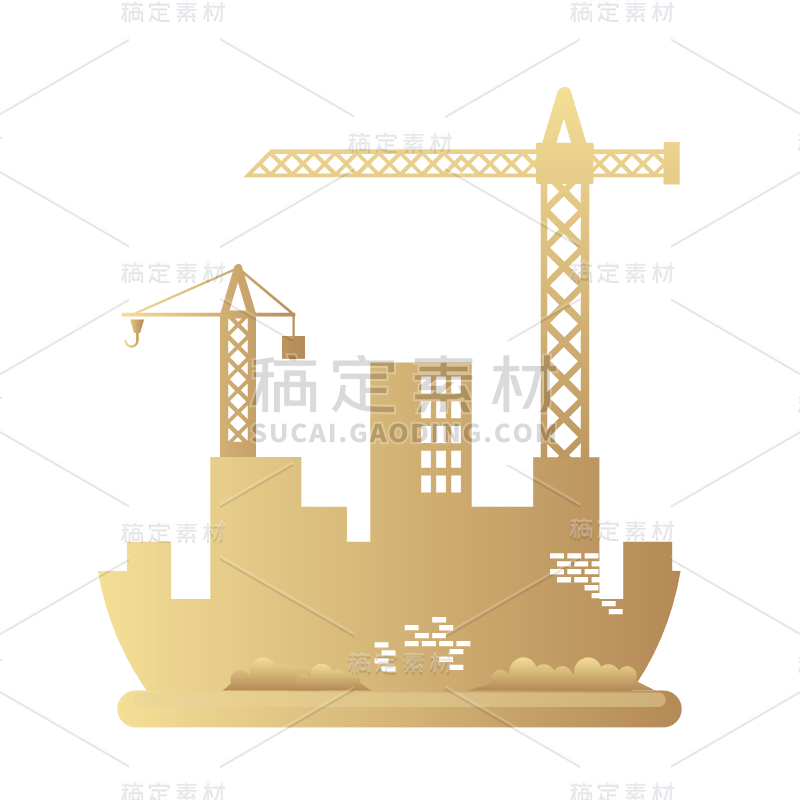 SVG-劳动节氛围贴纸4-建筑工地