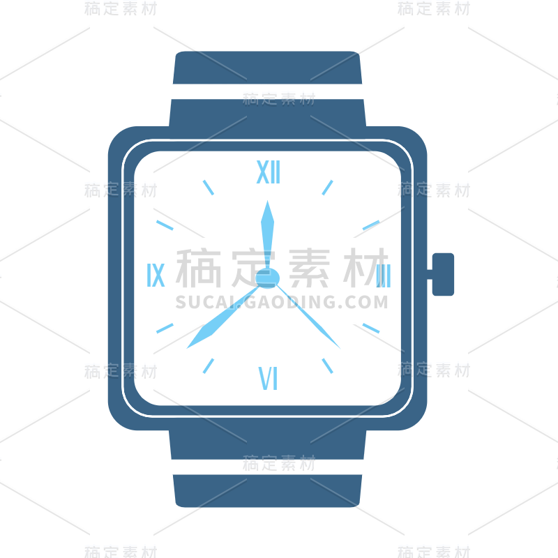 ICON-扁平矢量钟表元素-SVG3