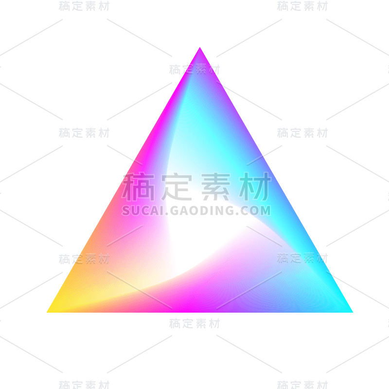 渐变几何装饰贴纸-png6