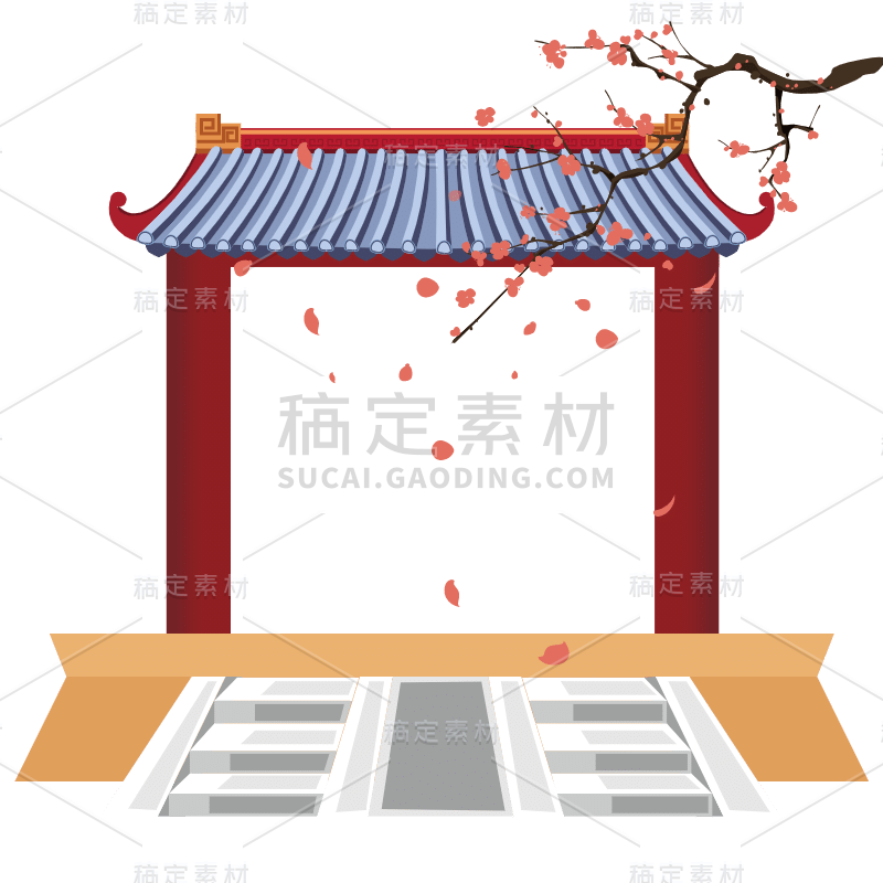 SVG-古风苏式园林建筑