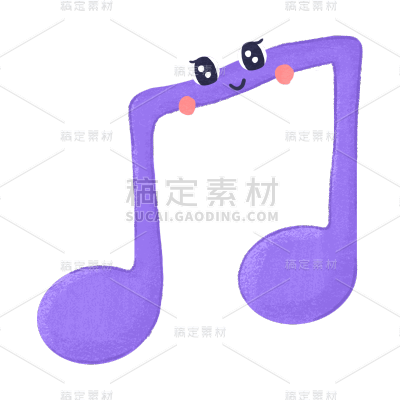 手绘-学科元素-音符