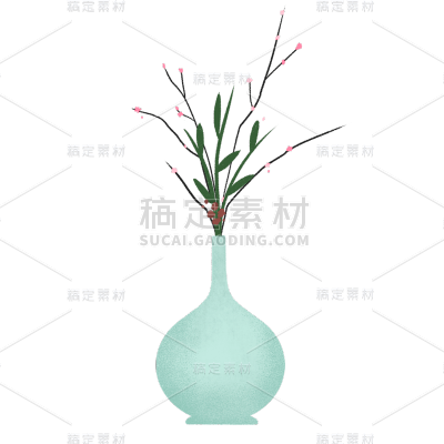 中国风-家居摆件-花瓶