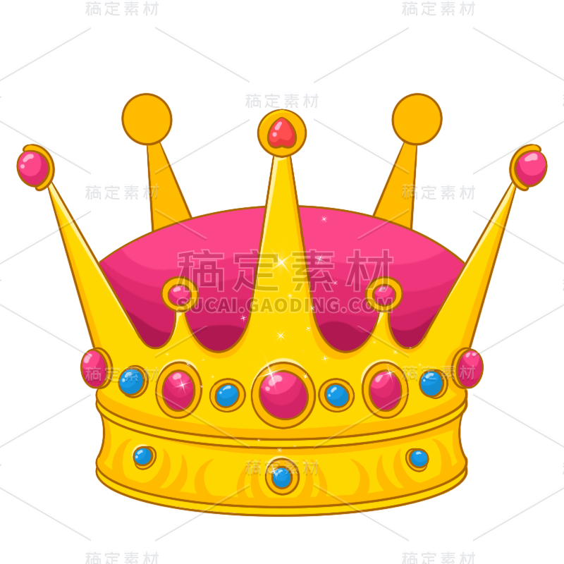 手绘-卡通皇冠元素服饰单品7