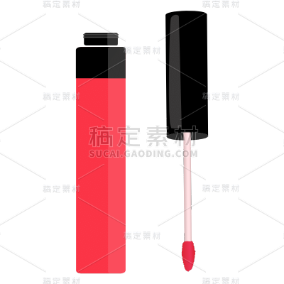 扁平-美容主题贴纸套系-唇釉