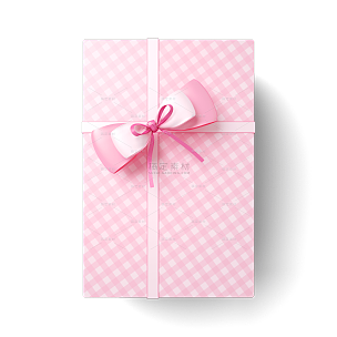 可爱的粉色3D情人节礼物盒元素