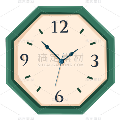 手绘钟表元素时钟1