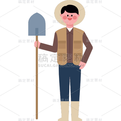 高质量人物插画-可爱扁平-农业