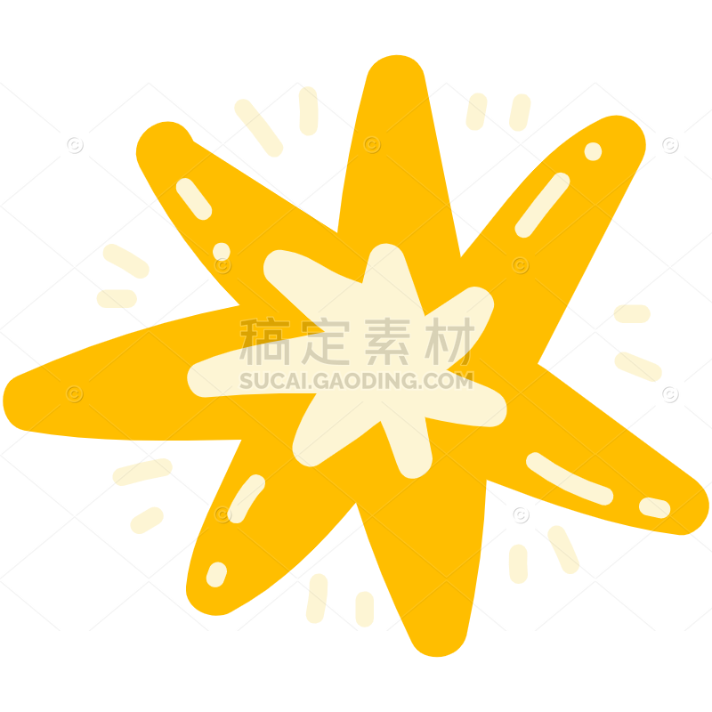 Yellow Star Sticker