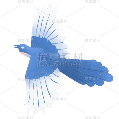 手绘-七夕情人节元素-喜鹊