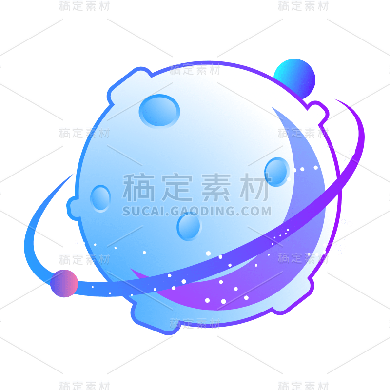 ICON-扁平科技风APPicon-星球