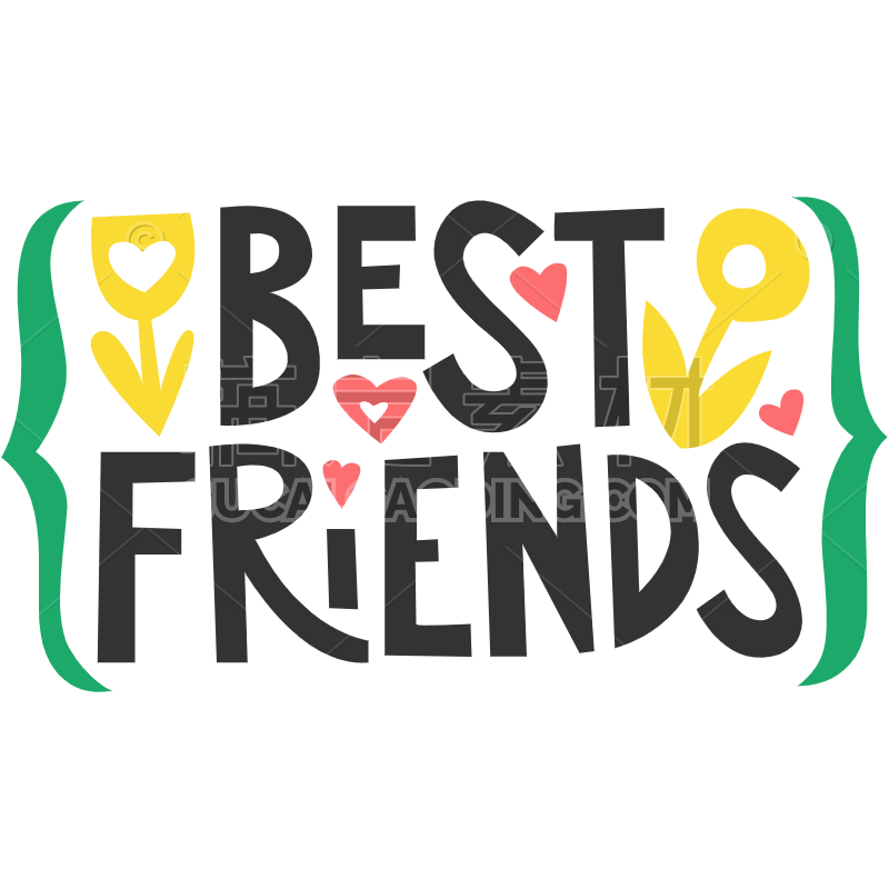 Friendship and Love Sticker