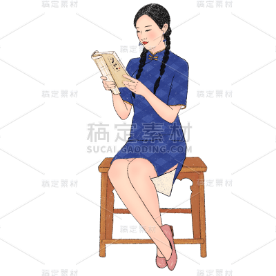 手绘肌理-复古元素