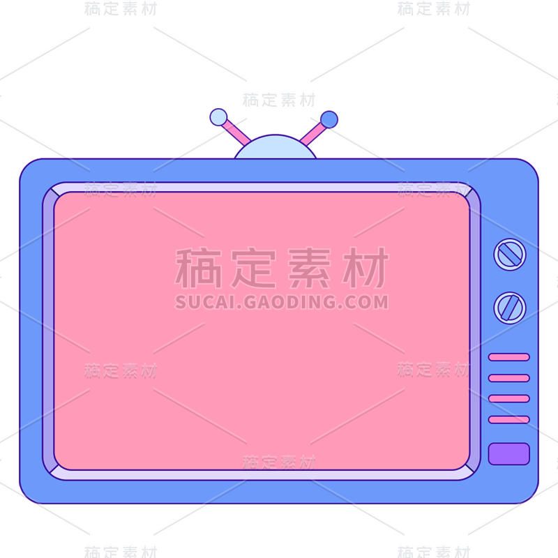 扁平插画烤箱