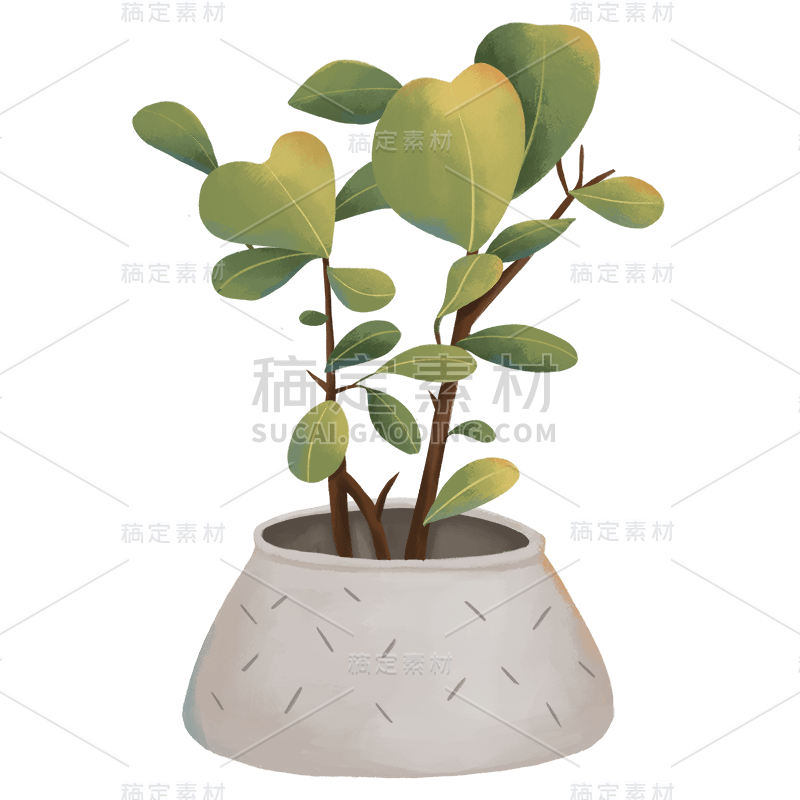 植物插画元素主题素材