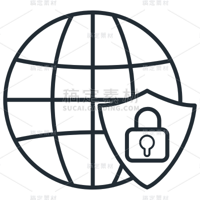 矢量-网络安全元素贴纸3