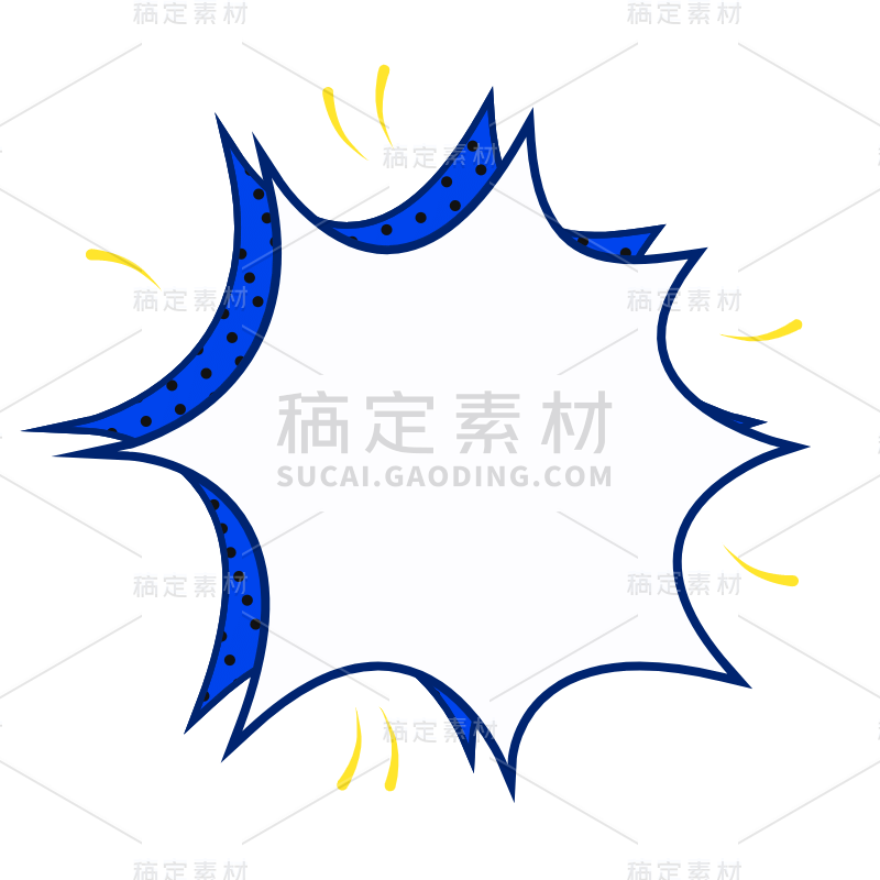 SVG-波普风对话气泡贴纸