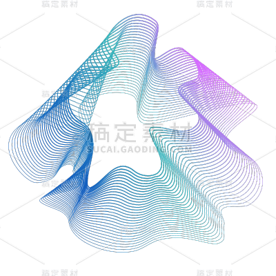 科技风-科技线条渐变元素