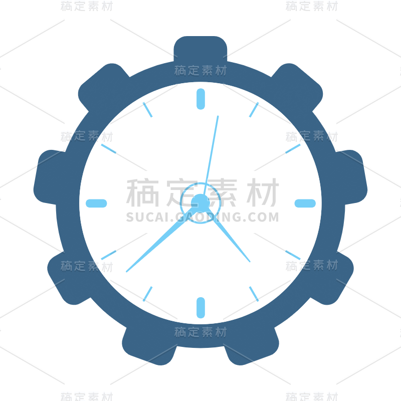 ICON-扁平矢量钟表元素-SVG7