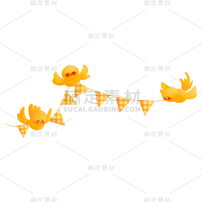 手绘风-动物贴纸-小鸟