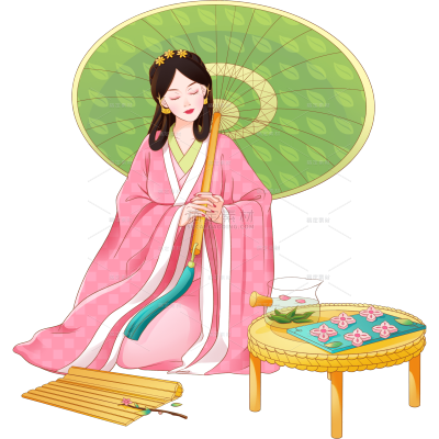 中国风古风美女人物插画