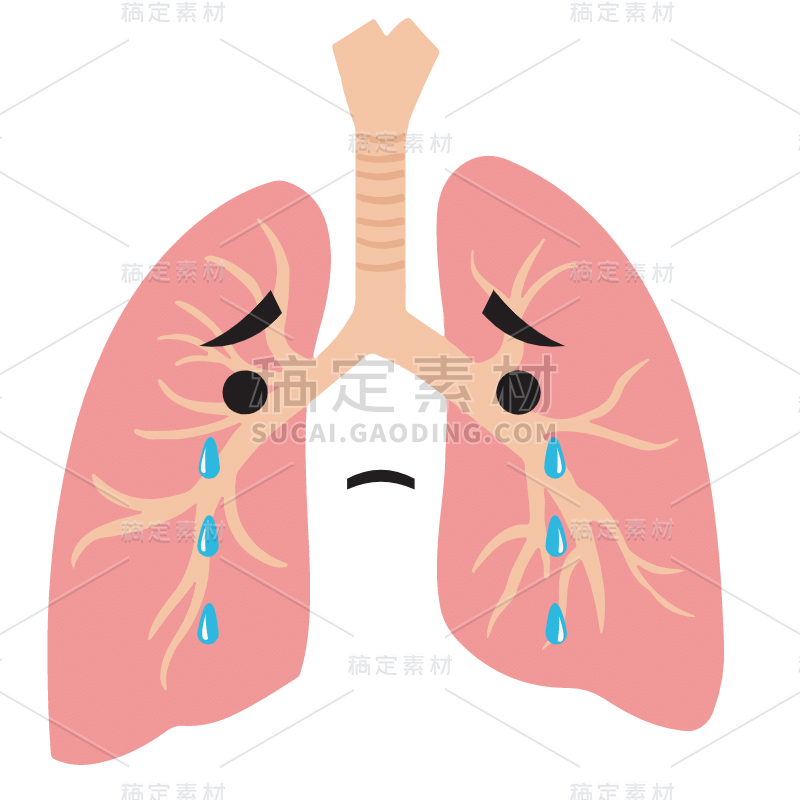 肺结核医疗元素贴纸-SVG2