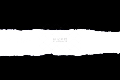  特效系列写实撕开的白色纸条