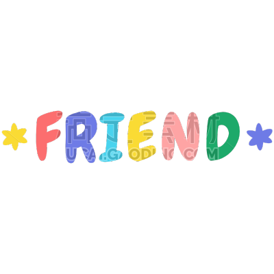 Friendship and Love Sticker