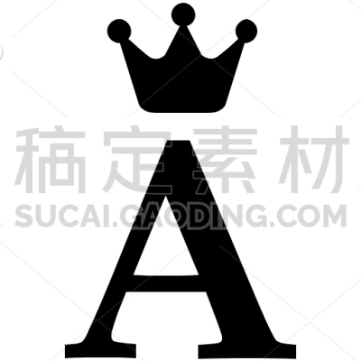 Royal, Alphabet, Crown, Letter, English, A