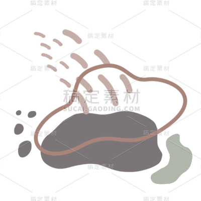 手绘-莫兰迪色块贴纸3