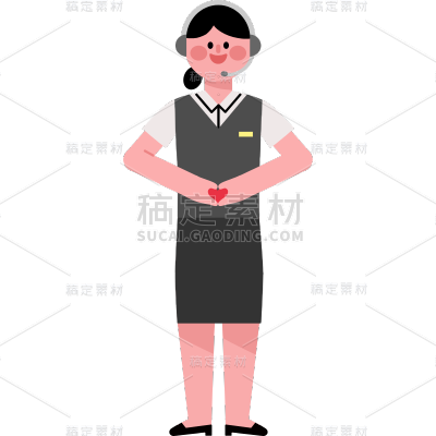 可爱扁平-上班族