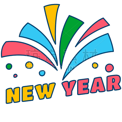 New Year Sticker