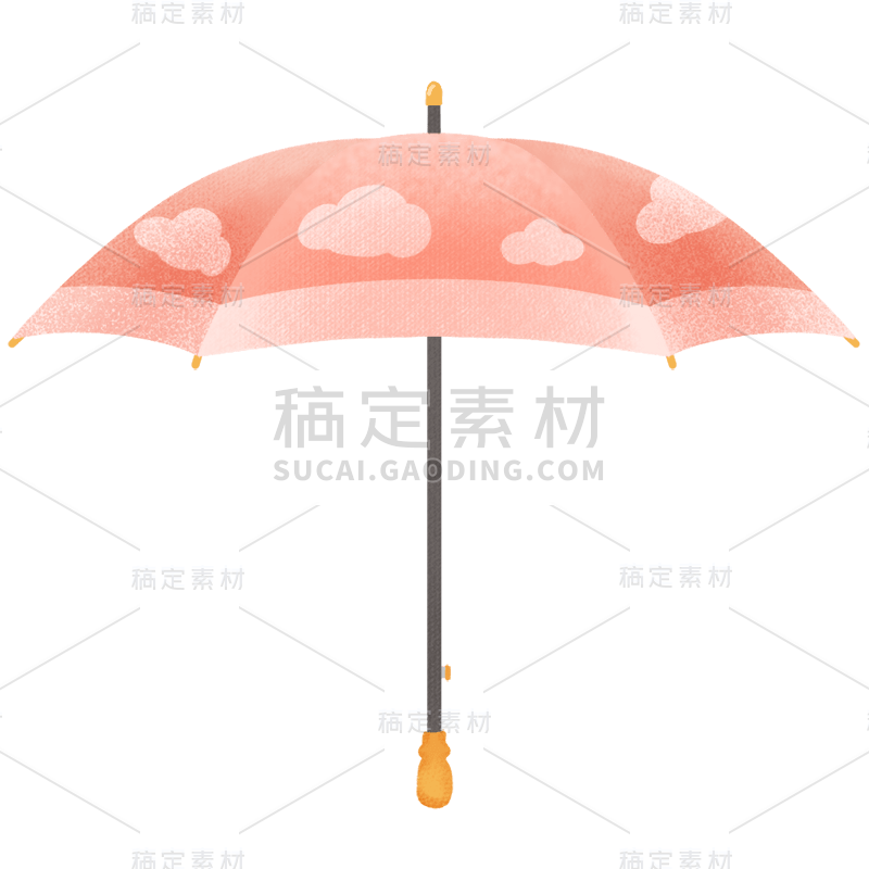 手绘-雨伞家居生活贴纸6